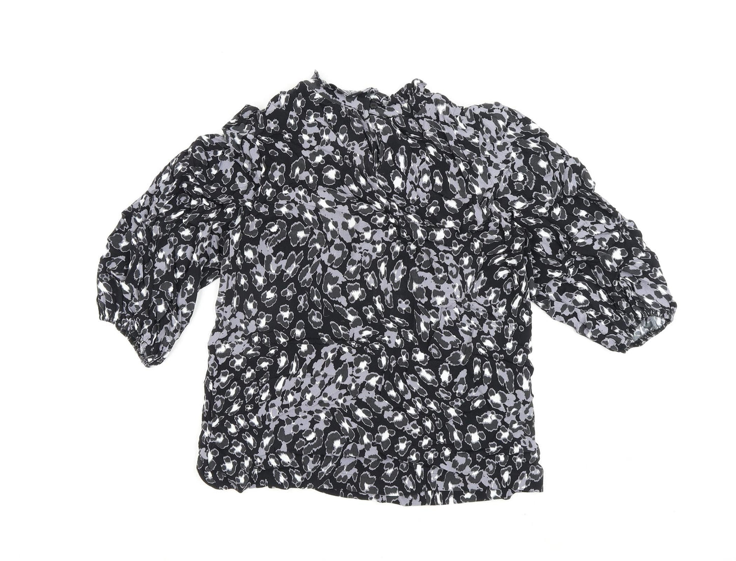 Womens UK Size 6 Marks and Spencer Black Basic Blouse