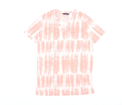 Womens UK Size 8 Marks and Spencer Pink Basic T-Shirt