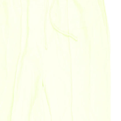 Marks and Spencer Womens Green Polyester Trousers Size 20 L31 in Regular Tie