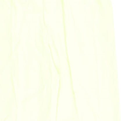 Marks and Spencer Womens Green Polyester Trousers Size 20 L31 in Regular Tie