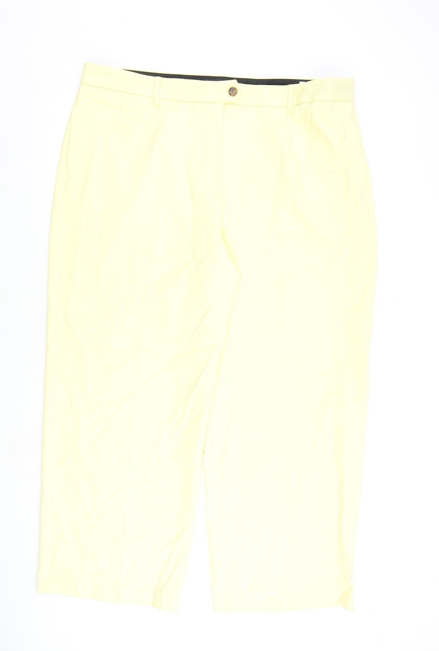 Womens UK Size 24 Marks and Spencer Regular Fit  Yellow Trousers