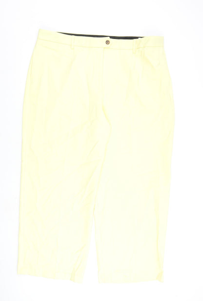 Womens UK Size 24 Marks and Spencer Regular Fit  Yellow Trousers