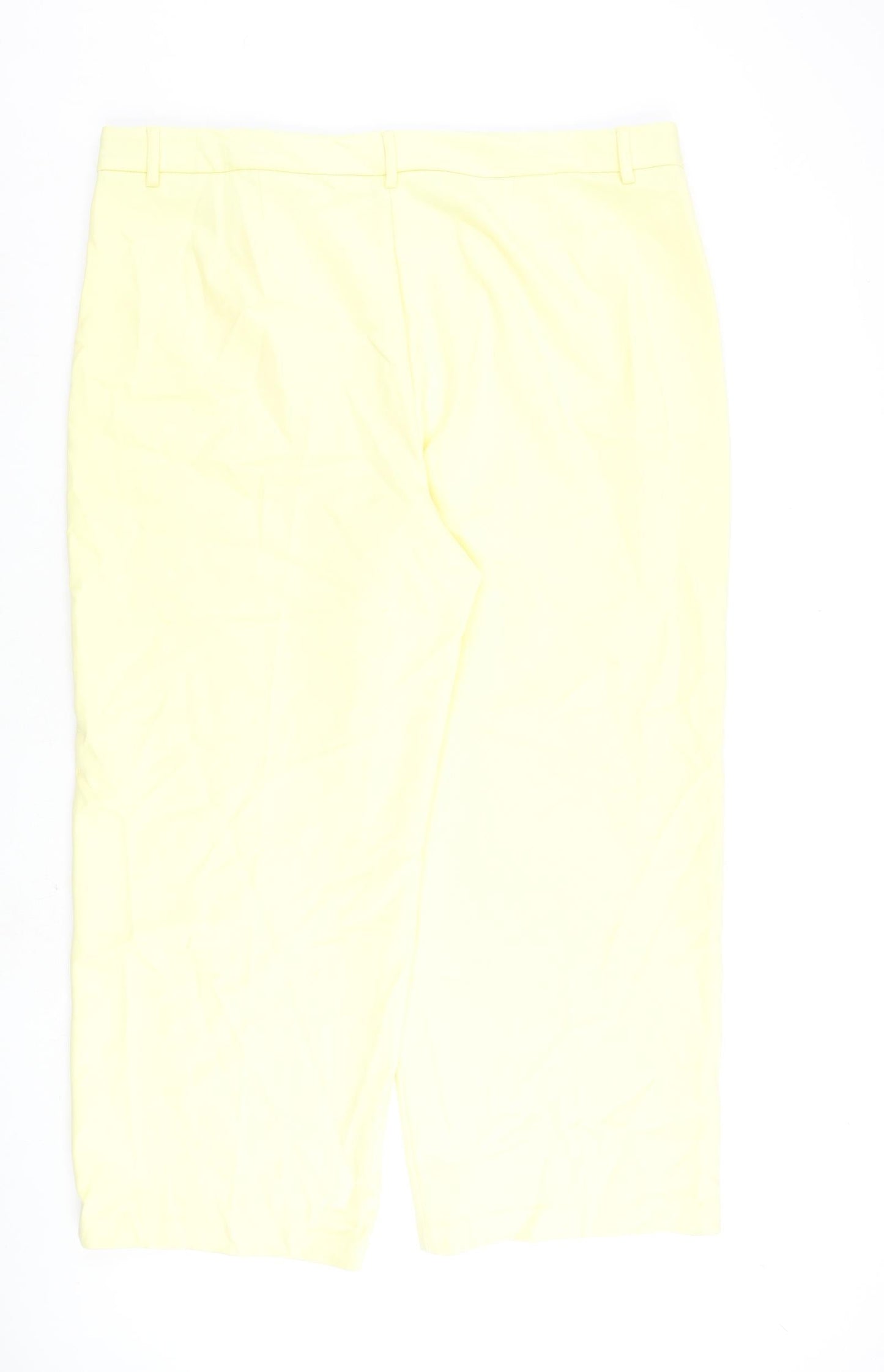 Womens UK Size 24 Marks and Spencer Regular Fit  Yellow Trousers