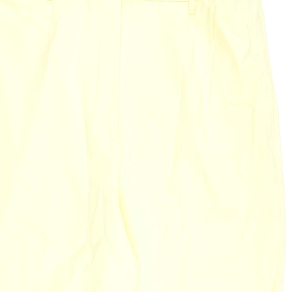 Womens UK Size 24 Marks and Spencer Regular Fit  Yellow Trousers