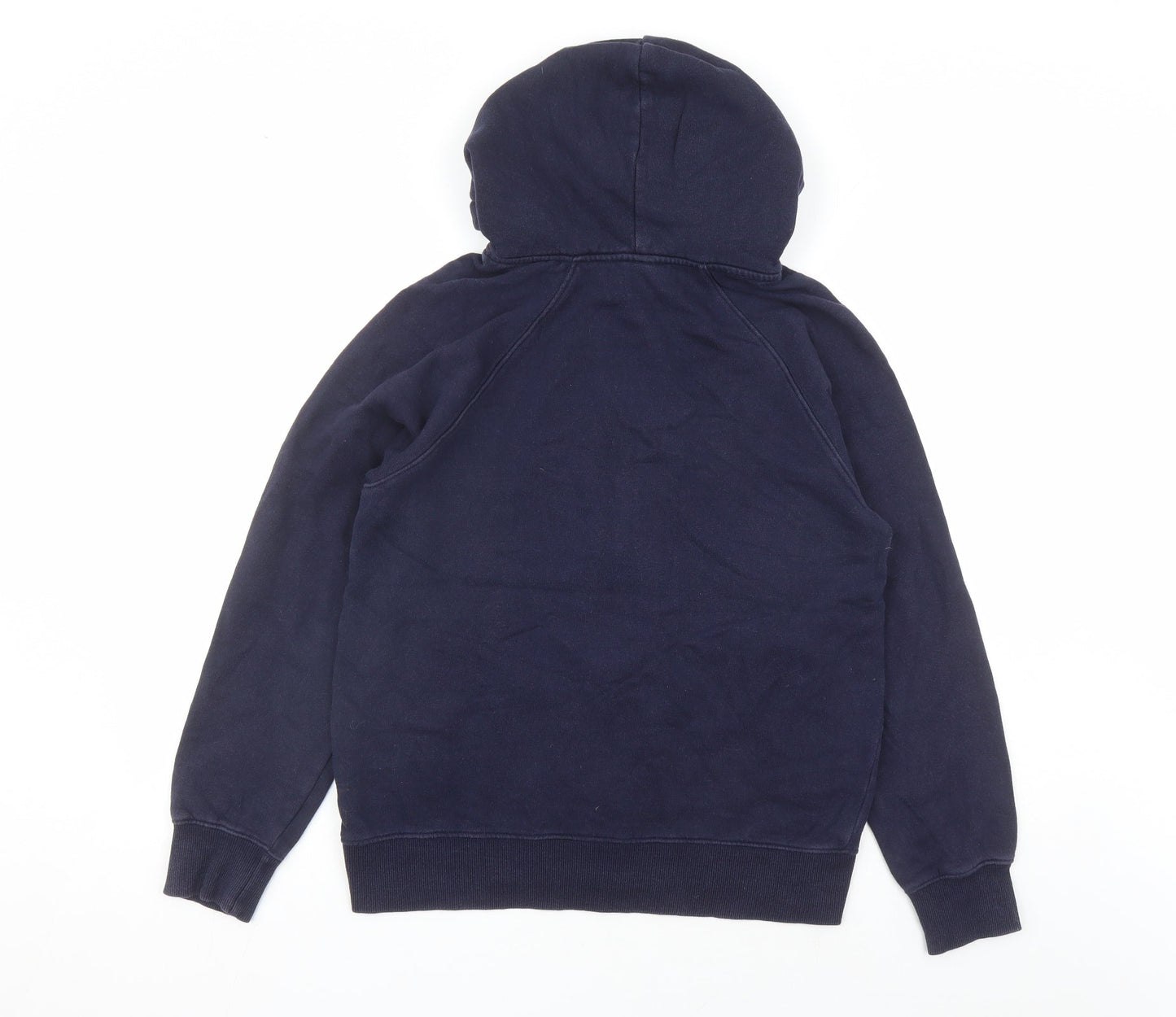 Earth Positive Womens Blue Cotton Full Zip Hoodie Size S Zip