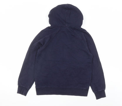 Earth Positive Womens Blue Cotton Full Zip Hoodie Size S Zip
