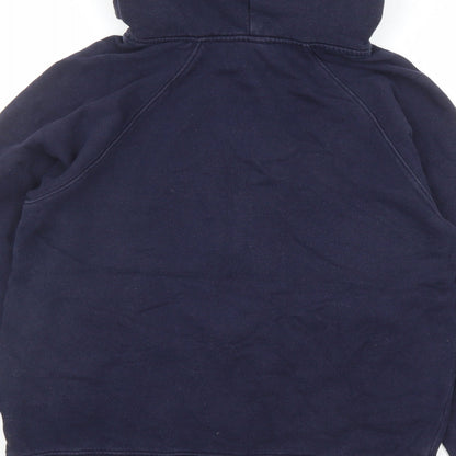 Earth Positive Womens Blue Cotton Full Zip Hoodie Size S Zip