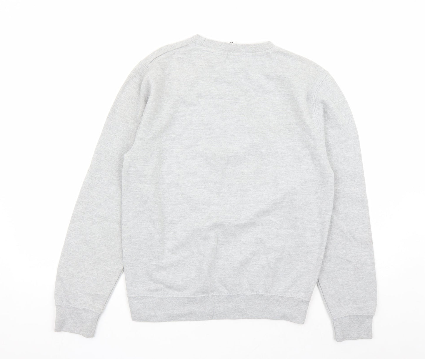 Neon Marl Womens Grey Cotton Pullover Sweatshirt Size XS Pullover - Heart Graphic