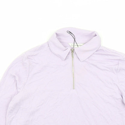 Autograph Womens Purple Modal Basic Polo Size 14 Collared