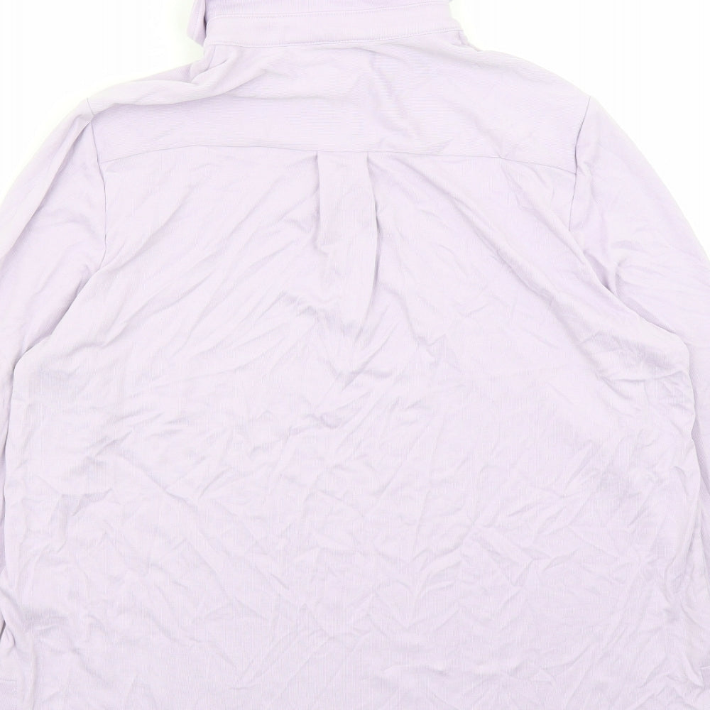 Autograph Womens Purple Modal Basic Polo Size 14 Collared