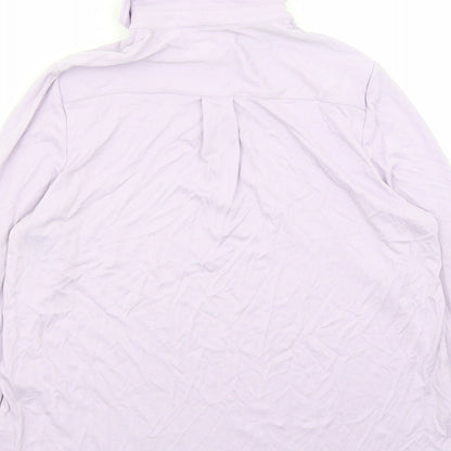 Autograph Womens Purple Modal Basic Polo Size 14 Collared