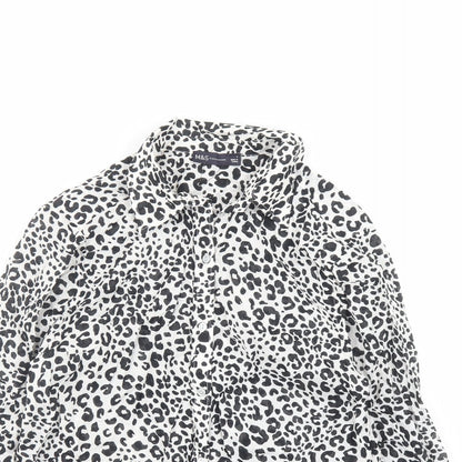Womens UK Size 8 Marks and Spencer Black Basic Button-Up