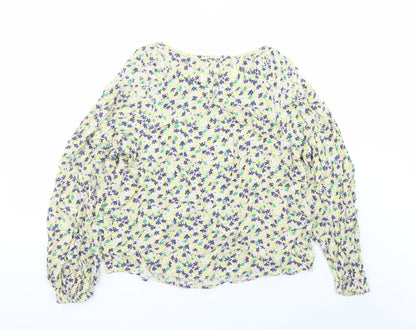 Womens UK Size 8 Per Una Multicoloured Basic Blouse
