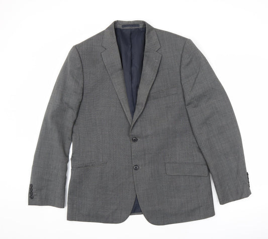 Mens UK Size 40 Marks and Spencer Regular Grey Suit Jacket