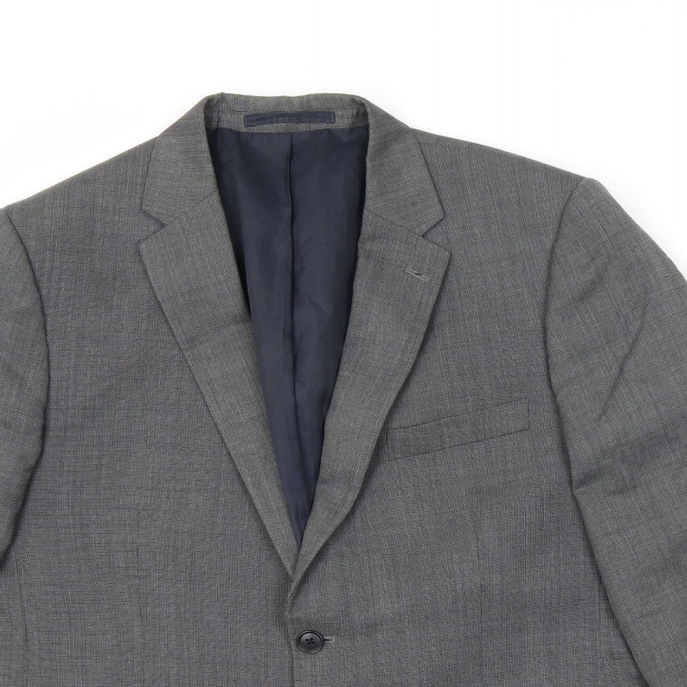 Mens UK Size 40 Marks and Spencer Regular Grey Suit Jacket