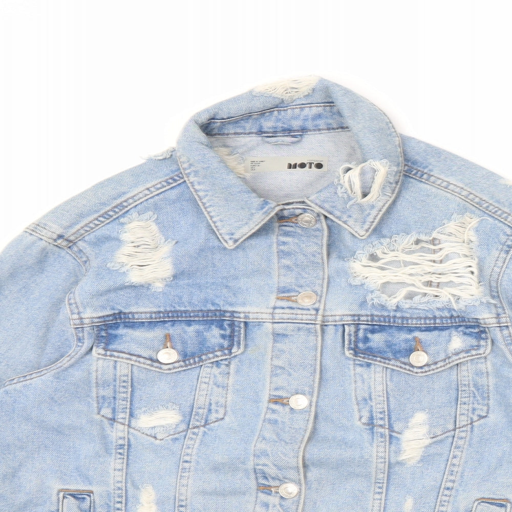 Womens UK Size 8 Topshop Blue Jacket