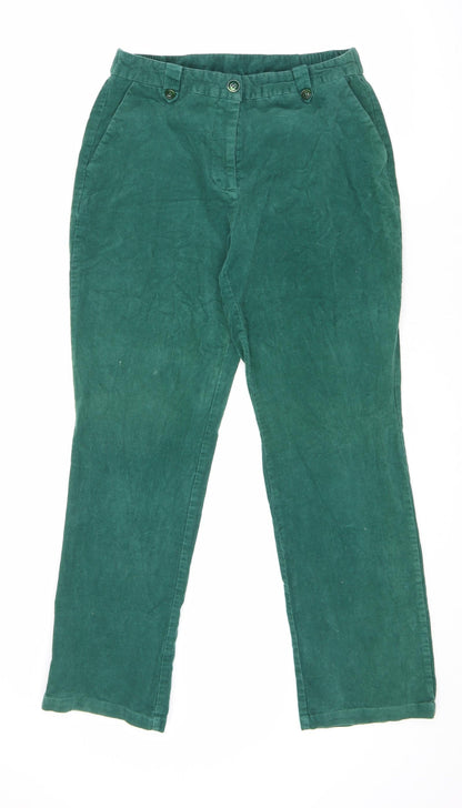Womens UK Size 27 in Damart Regular Fit  Green Trousers