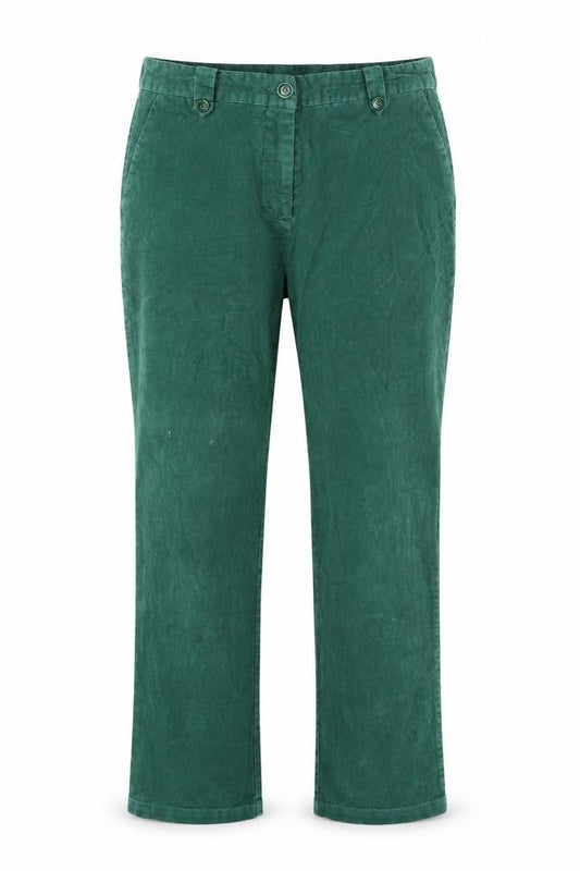 Womens UK Size 27 in Damart Regular Fit  Green Trousers
