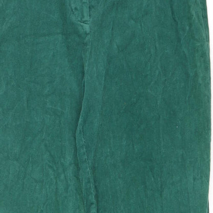 Womens UK Size 27 in Damart Regular Fit  Green Trousers