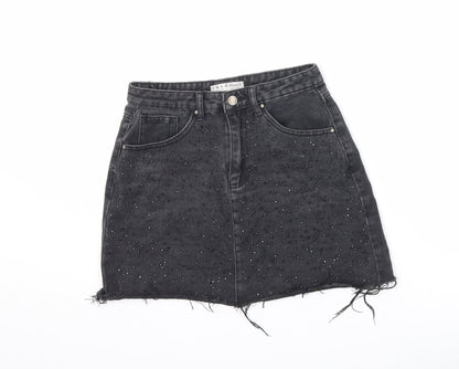 Womens UK Size 8 Denim & Co. A-Line Denim Skirt