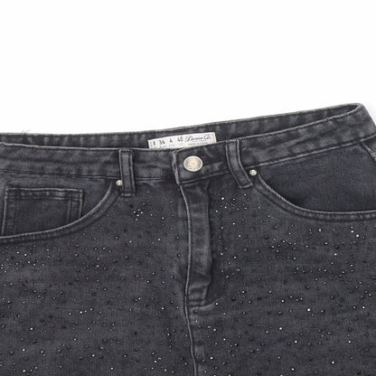 Womens UK Size 8 Denim & Co. A-Line Denim Skirt