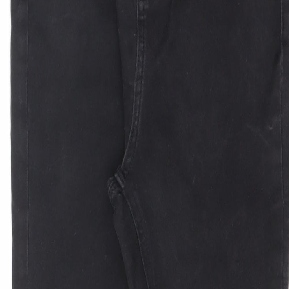 TU Womens Black Cotton Skinny Jeans Size 10 L25 in Regular Zip