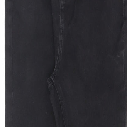 TU Womens Black Cotton Skinny Jeans Size 10 L25 in Regular Zip