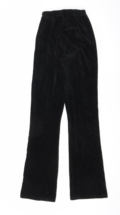 Womens UK Size 8 Topshop Regular Fit  Black Trousers