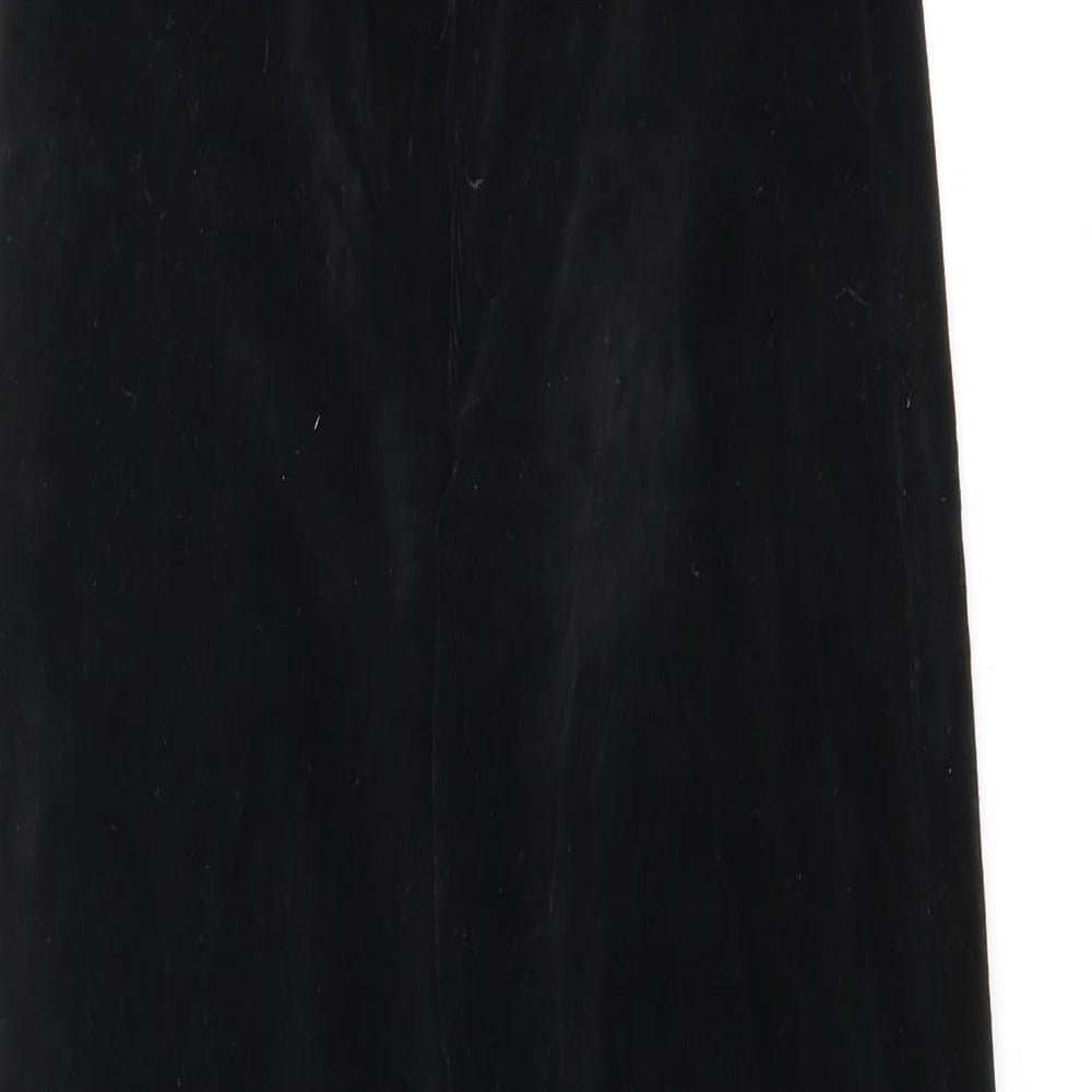 Womens UK Size 8 Topshop Regular Fit  Black Trousers