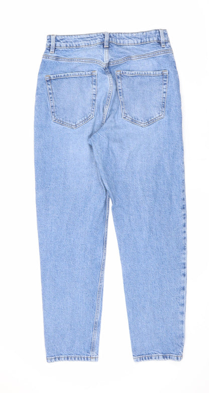 Dynamite Womens Blue Cotton Straight Jeans Size 26 in L26 in Regular Zip