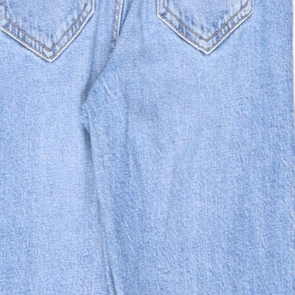 Dynamite Womens Blue Cotton Straight Jeans Size 26 in L26 in Regular Zip