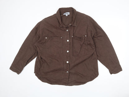 Womens UK Size 14 New Look Brown Jacket