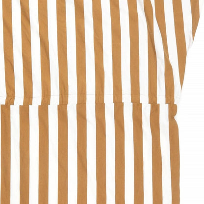 Zara Womens Brown Striped Polyester Sheath Size S V-Neck Pullover