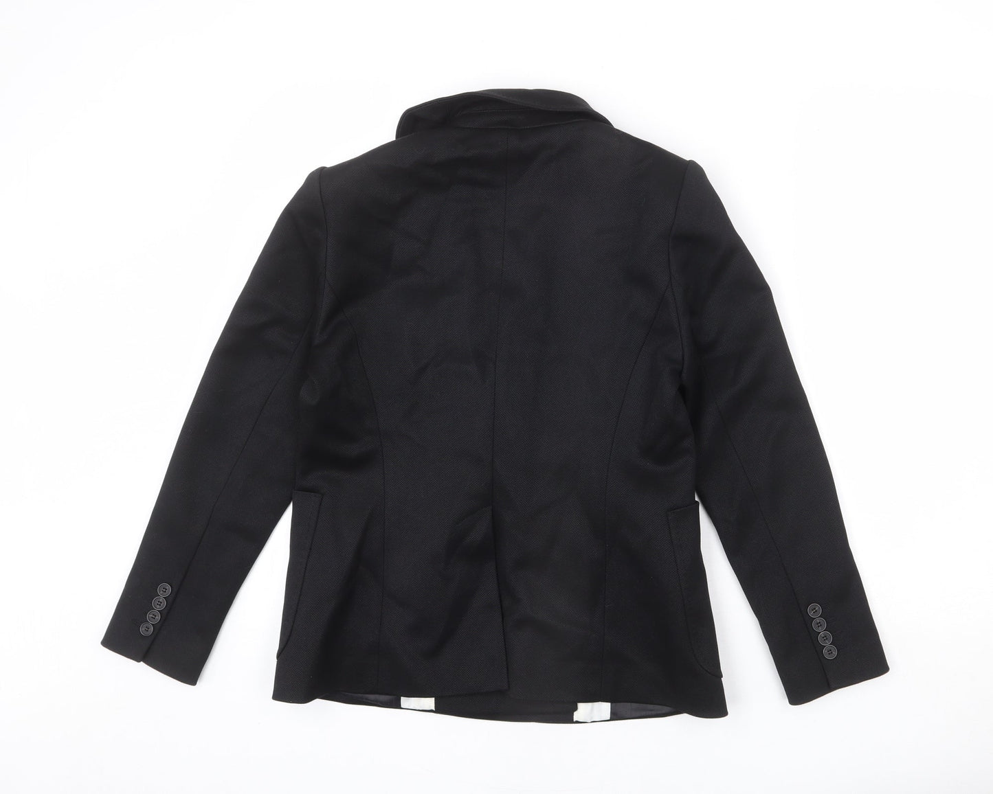 NEXT Womens Black Polyester Jacket Blazer Size 14