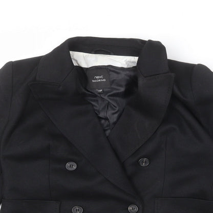 NEXT Womens Black Polyester Jacket Blazer Size 14