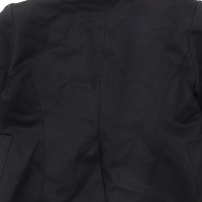 NEXT Womens Black Polyester Jacket Blazer Size 14
