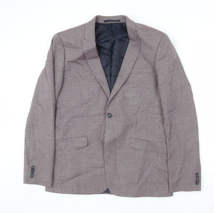 Mens UK Size 42 Topman Regular Multicoloured Suit Jacket