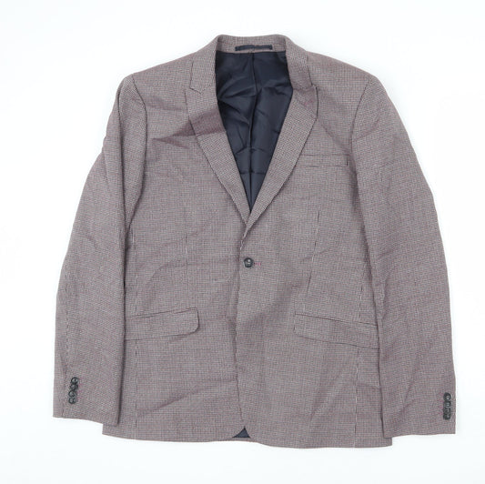 Mens UK Size 42 Topman Regular Multicoloured Suit Jacket
