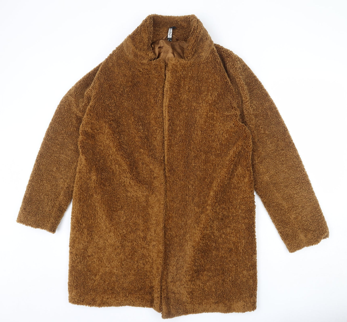 Womens UK Size 12 Influence Brown Overcoat