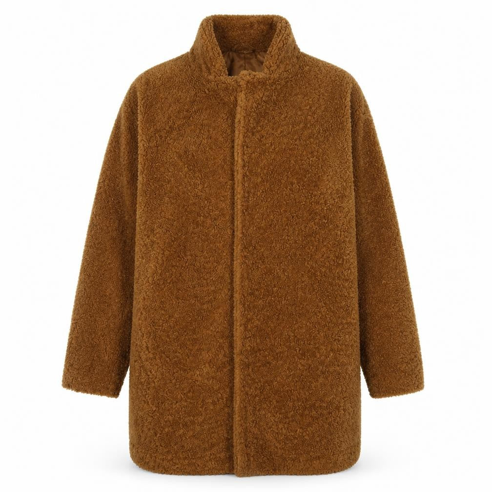 Womens UK Size 12 Influence Brown Overcoat