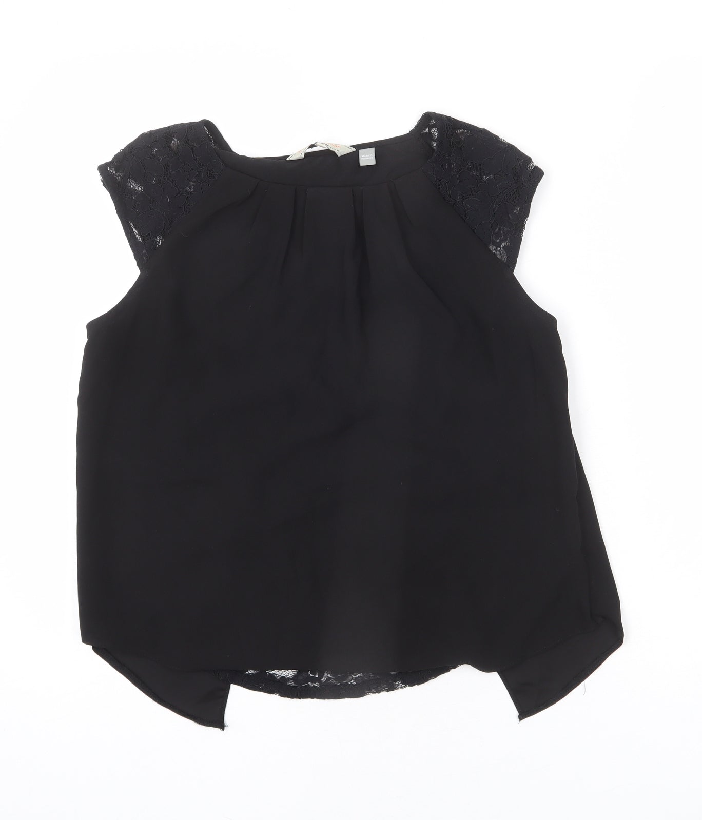 Womens UK Size 12 Billie & Blossom Black Basic Blouse