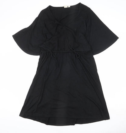 Gap Womens Black Polyester A-Line Size M V-Neck Pullover - Bows