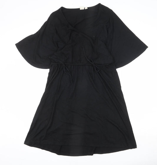 Gap Womens Black Polyester A-Line Size M V-Neck Pullover - Bows