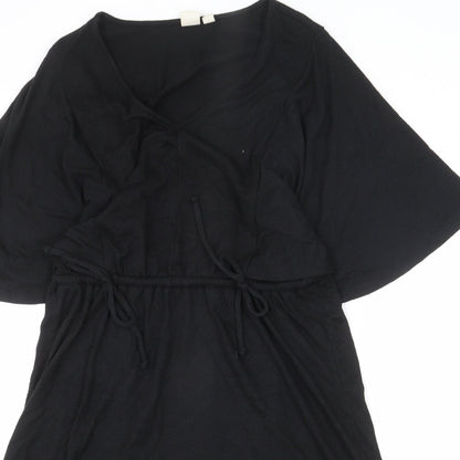 Gap Womens Black Polyester A-Line Size M V-Neck Pullover - Bows