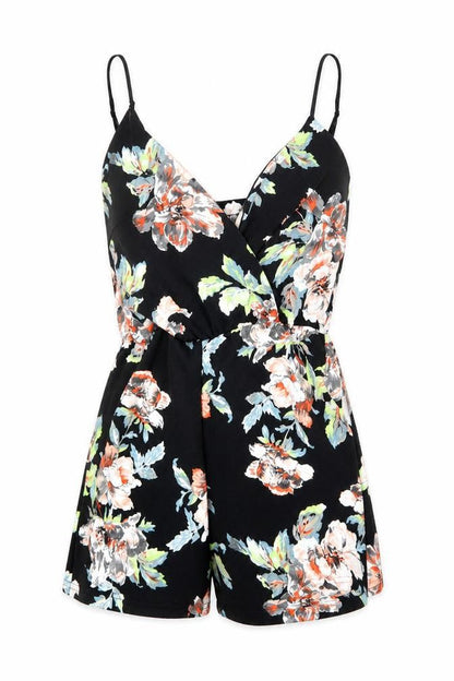 Womens UK Size 10 Boohoo One-Piece Black Romper