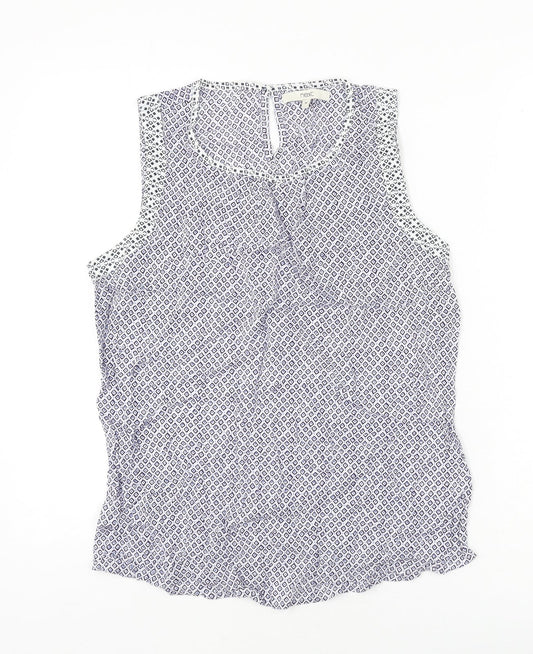 Womens UK Size 14 NEXT Blue Basic T-Shirt
