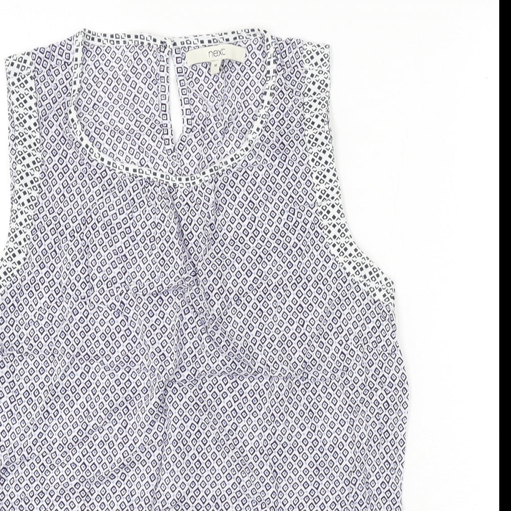 Womens UK Size 14 NEXT Blue Basic T-Shirt