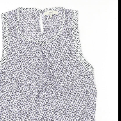 Womens UK Size 14 NEXT Blue Basic T-Shirt