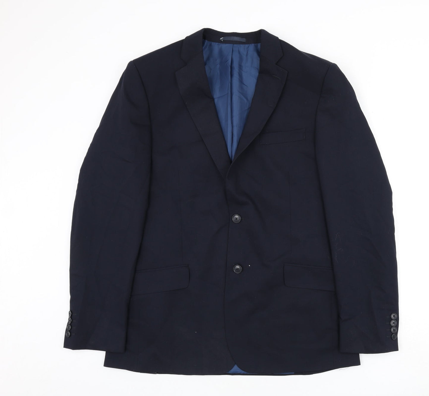 Mens UK Size 42 Marks and Spencer Regular Blue Suit Jacket