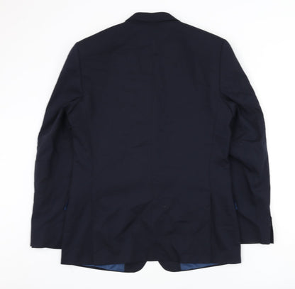 Mens UK Size 42 Marks and Spencer Regular Blue Suit Jacket